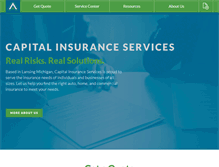 Tablet Screenshot of capitalinsurance.com